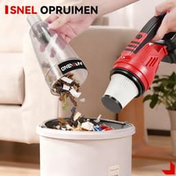 ONEVAN Steelstofzuiger Draadloos - Accustofzuiger - 12000 Pa zuigkracht - ultralichte stofzuiger - Handstofzuiger - voor dierenharen, tapijt, harde vloeren — thumbnail 9