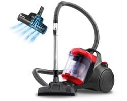 Zonder zak 850W stofzuiger met turbo borstel - Perfect voor huisdieren