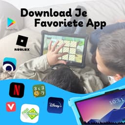 Bosstony Snelle Kids Tablet 10 inch - Ouderlijk Toezicht - 6000mAh Batterij - Android 13 - Incl Beschermpakket - Kindertablet vanaf 3 jaar — thumbnail 6