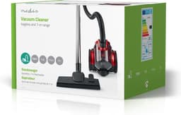 Nedis Zakloze Stofzuiger - Zakloos - 700 W - Stof capaciteit: 1.5 l - Combi-Borstel - Actieradius: 7 m - HEPA-luchtfilter - Antraciet / Rood — thumbnail 3