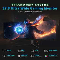 TITAN ARMY C49SHC 49-inch gamingmonitor - 3840*1080 CSOT - HVA-paneel — thumbnail 6