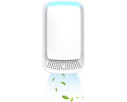 Plug-in luchtreiniger - Negatieve ionentechnologie - Stille werking voor thuisgebruik - Negatieve ionenluchtreiniger voor slaapkamer, kantoor, dierenkamer, badkamer, wit - 1-pack