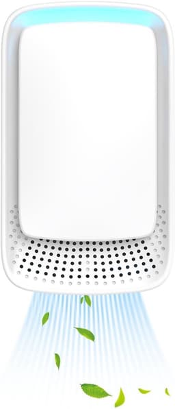 Plug-in luchtreiniger - Negatieve ionentechnologie - Stille werking voor thuisgebruik - Negatieve ionenluchtreiniger voor slaapkamer, kantoor, dierenkamer, badkamer, wit - 1-pack — thumbnail 1