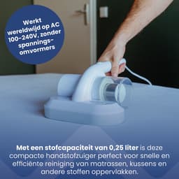 Nexxt Mijtstofzuiger – Voor Matras & Bed – UV-C & HEPA – Verwijdert Allergenen & Stof – Voor Schonere Nachtrust — thumbnail 5