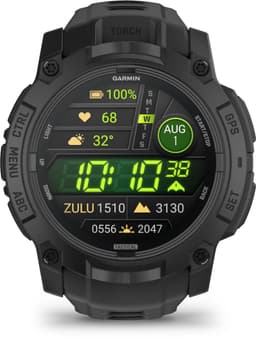 Garmin Instinct® 3 – 50 mm, AMOLED, Tactical Edition Zwart met zwart siliconen band — thumbnail 1