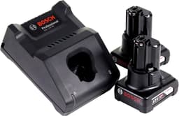 Bosch GAS 12V Professionele snoerloze stofzuiger 12 V 0,35 l + 2x accu 6,0 Ah + lader + L-Boxx — thumbnail 4