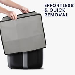 kwmobile heteluchtfriteuse beschermhoes geschikt voor Philips Essential Airfryer XXL - Kunststof hoes voor friteuse in lichtgrijs — thumbnail 5