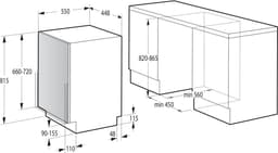 Gorenje GV 520 E 10 EB Volledig ingebouwd 11 couverts — thumbnail 3