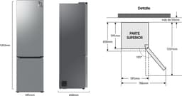 Samsung RB38C603CS9 - Koel-vriescombinatie - Zilver - 390 liter - Energieklasse C - Easy Clean — thumbnail 8