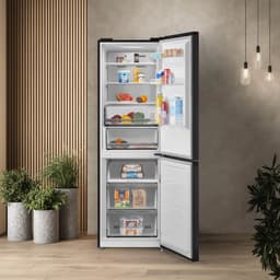 Inventum KV1851B No Frost energiezuinige koel-vriescombinatie - 185cm hoog - 334L - Zeer stil: 35 dB - Superkoelen - Supervriezen - Vrijstaand - Zwart — thumbnail 8