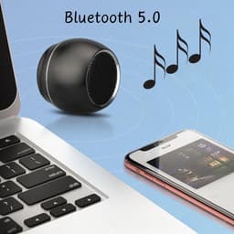 Ynkkvre - Bluetooth Speaker - Mini Draagbare Luidspreker - Draadloze Bluetooth Speaker - True Wireless Stereo - Compacte Draagbare Speaker Met Krachtige Geluidskwaliteit - 2 Stuks - Voor Reizen En Outdoor Gebruik Zwart — thumbnail 3