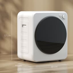 Homcom Wasdroger-Staal, roestvrij staal-48L x 44B x 57H cm-Wit — thumbnail 8