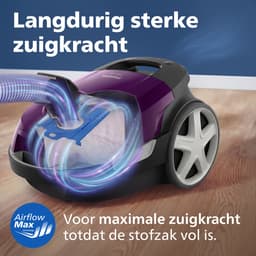 Philips Performer Compact 3000 Series XD3100/06 - Stofzuiger met Zak - Paars - + 2 Extra Mondstukken — thumbnail 7