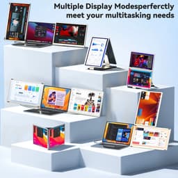 Siaviala S6 Nieuw 15,6" Draagbare Monitor | 11+ DIY Configuraties | 360° Draaibaar | 4x Type-C Poorten | Universele Compatibiliteit | 300% Productiviteit | Plug & Play — thumbnail 8