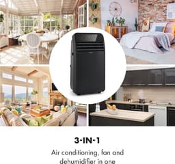 Klarstein mobiele airconditioner met luchtafvoerslang, 4-in-1 airconditioner met ventilator, luchtontvochtiger & nachtmodus, kleine & draagbare airconditioner voor thuis & op kantoor, app-bediening, 12000 BTU,1 kW voor 59 m² - Afstandsbediening — thumbnail 16