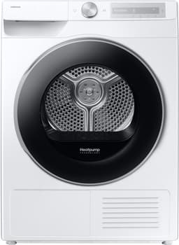 Samsung DV90DG6845LH, Vrijstaand, Voorlader, Warmtepomp, Wit, Draaiknop, Touch, Rechts — thumbnail 1