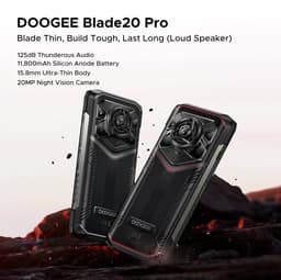 DOOGEE Blade 20 Pro - Robuuste Smartphone - Robuuste Telefoon - 24GB RAM + 256GB ROM（2TB/TF) - 11800mAh/18W - 6.6 Inth HD+ IPS+90Hz - 125dB Luidsprekers - Nachtzichtcamera - Face ID - Triple card slot - Zilver — thumbnail 10