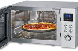 Severin MW 7918 CrispyWave Magnetron – 4-in-1 – Grill – Heteluchtfriteuse – Oven – 230°C – Pizzaplaat – RVS — thumbnail 5