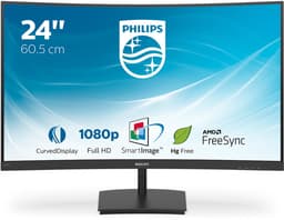 Philips 241E1SC - Full HD Curved Monitor - FreeSync - 75hz - 24 inch — thumbnail 1