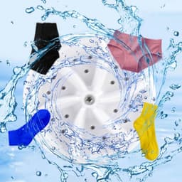 Mini Wasmachine - Draagbare Wasmachine - Ultrasonische Turbo Wasmachine met USB-interface - Mini Turbo Wasmachine voor Reizen - Camping Wasmachine - Draagbare Wasmachine voor Reizen — thumbnail 2