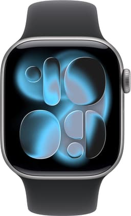 Apple Watch 11 - Wifi + 5G - 42mm - Space Grey Aluminium Case with Black Sport Band - S/M — thumbnail 2