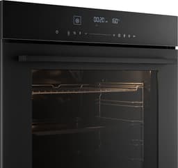Klarstein Inbouwoven Velaire 74 liter elektrische oven, 13 standen, touchbediening, energieklasse A+, geëmailleerde binnenkant, driedubbele beglazing, geïntegreerde enkele oven, 60 cm, mat en glazen design, zwart - voor Keuken — thumbnail 7