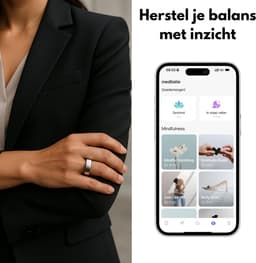 Focus® S2 Smart Ring - Zilver - Maat 10 - AI Coach - Hartslag - Menstruatiecyclus - Slaap Monitor - Herstelscore - Slimme Ring - Sport Prestatie - Stappenteller -IP68 Waterdicht - O2 Meting - Dames - Heren - Wearables - Oplaad Case - beschermring — thumbnail 8