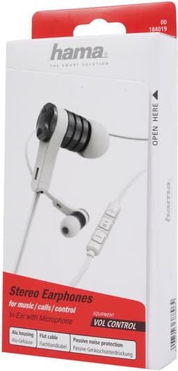 In-ear headset Intense platte kabel wit — thumbnail 3