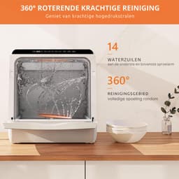 ZRSS® Mini vaatwasser - Kleine afwasmachine - 5 programma's — thumbnail 7