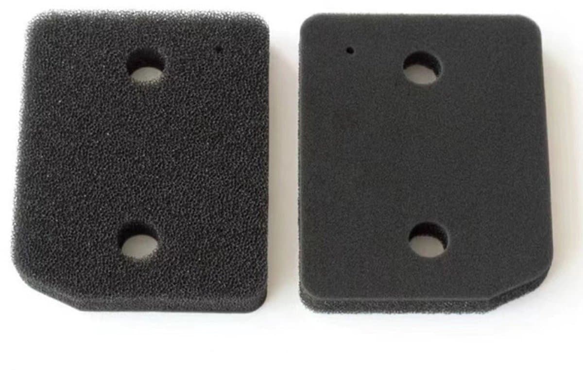 Tweedelige filterset Geschikt voor Miele 9164761 drogers en warmtepompdrogers, fijn/grof filter, afmetingen 207 x 157 x 30 mm, sponsfilter, filtermat. — afbeelding 1