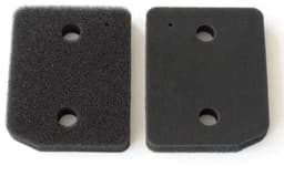 Tweedelige filterset Geschikt voor Miele 9164761 drogers en warmtepompdrogers, fijn/grof filter, afmetingen 207 x 157 x 30 mm, sponsfilter, filtermat. — thumbnail 1