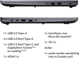 MEDION Avantum 17 E1e 43,9 cm (17,3 inch) Full HD-laptop (Intel N100, 4 GB DDR4 RAM, 128 GB SSD, HD-webcam, wifi, Windows 11 Home) — thumbnail 2