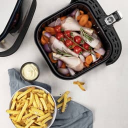 Princess Digitale Airfryer Deluxe XXL 182060 – Heteluchtfriteuse - 5.5 liter - 8 voorgeprogrammeerde programma’s - Inclusief airfryer mandje - RVS — thumbnail 5