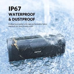 EarFun UBOOM® L - Draadloze bluetooth 5.0 speaker - Voice Assistant - IPX7 Waterproof - Ingebouwde microfoon - Zwart — thumbnail 13