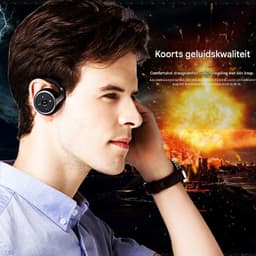 longziming -Draadloze Hoofdtelefoon - Bluetooth Headphones - Hifi-Stereogeluid Met Noise Cancelling - 1 - Zweetbestendig - Zwart — thumbnail 8