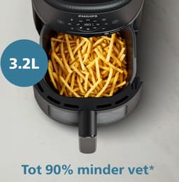 Philips 2000 Series Airfryer - NA210/00 - Kijkvenster - RapidAir - 3.2L - Tot 3 Personen - Zwart — thumbnail 4