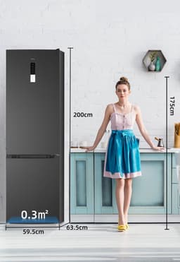 CHiQ FBM351NEI42 - Koel-vriescombinatie - 356 Liter - No Frost - Stil 35dB - Inverter Compressor - Digitaal LED Display - 12 Jaar Garantie op Compressor - D Energielabel — thumbnail 9