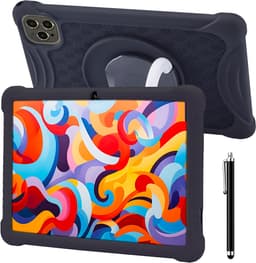 ATouch Kindertablet Tab 10 Plus – Kindertablet Vanaf 3 jaar – Kindertablets 2026 Model – 10 Inch Kids Tablet – Android 15 Tablet Kinderen– Inclusief 64GB+64SD & Screenprotector - Zwart — thumbnail 1