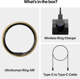ULTRAHUMAN Ring AIR – Smart Ring | Geen maandabonnement | Bepaal eerst de juiste maat met de Sizing Kit | Slaaptracker - Hartslagmeter - Fitnesstracker – Air Gold – Size 12 — thumbnail 7