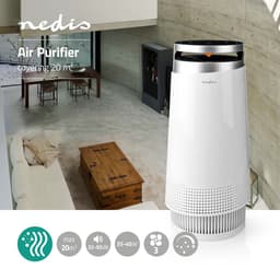 Nedis Luchtreiniger - Geschikt voor ruimtes tot: 20 m² - Clean Air Delivery Rate (CADR): 130 m³/h - Luchtkwaliteitsindicator - Wit — thumbnail 9