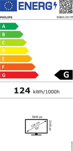 Philips 50BDL3017P/00 beeldkrant Digitale signage flatscreen 127 cm (50") 700 cd/m² 4K Ultra HD Zwart — thumbnail 2