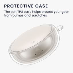 kwmobile Earphones Case for Anker Soundcore Sleep A20 Case - Clear TPU Silicone Earbuds Cover - Transparent — thumbnail 3