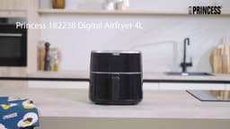 Princess Digitale Airfryer 182238 - 4 liter - PFAS vrij - Groot - Heteluchtfriteuse - Zwart - Digital Touchscreen - 8 Automatische Programma's - Inclusief in hoogte verstelbaar Grillrack — thumbnail 19