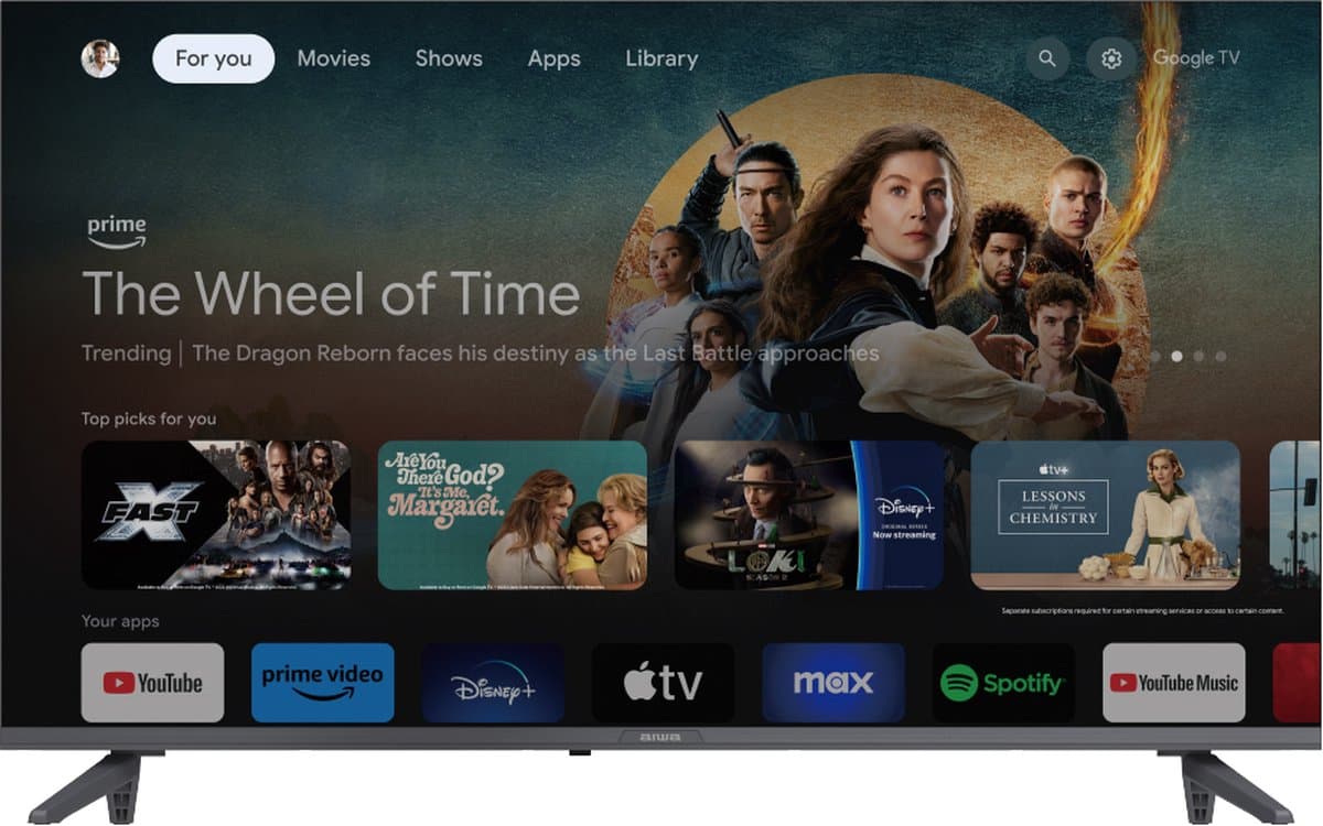 Aiwa 43GO70804UHD Google Smart TV — afbeelding 1