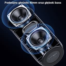 USAMS YC-serie Bluetooth 5.0 10W waterdichte draadloze luidspreker met draagkoord zwart / zwart YC011YX01 (US-YC011) — thumbnail 7