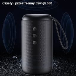 USAMS YC-serie Bluetooth 5.0 10W waterdichte draadloze luidspreker met draagkoord zwart / zwart YC011YX01 (US-YC011) — thumbnail 6
