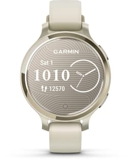 Garmin Lily 2 Active - Smartwatch - 35 mm - Lunar Goudkleurig met Bone Siliconen Bandje — thumbnail 1