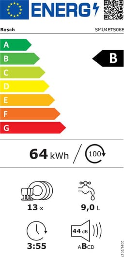 Bosch SMU4ETS08E vaatwasser Onderbouw 13 couverts — thumbnail 3