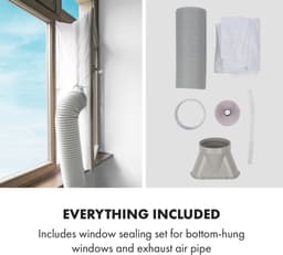 Klarstein mobiele airconditioner met luchtafvoerslang, 5-in-1 airconditioner, ventilator, luchtontvochtiger, luchtreiniger & nachtmodus, app-bediening, kleine & draagbare airconditioner voor thuis & op kantoor, 7000 BTU,9 kW voor 42 m² 48 dB — thumbnail 17