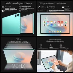 Teclast P50AI Android Tablet 11 inch 90Hz scherm AllWinner A733-AI octa-core (6GB + 10GB) Max. 16GB RAM 128GB LPDDR5 Wifi-6 7000mAh batterij AI tablet PC - Tablet With Case — thumbnail 4